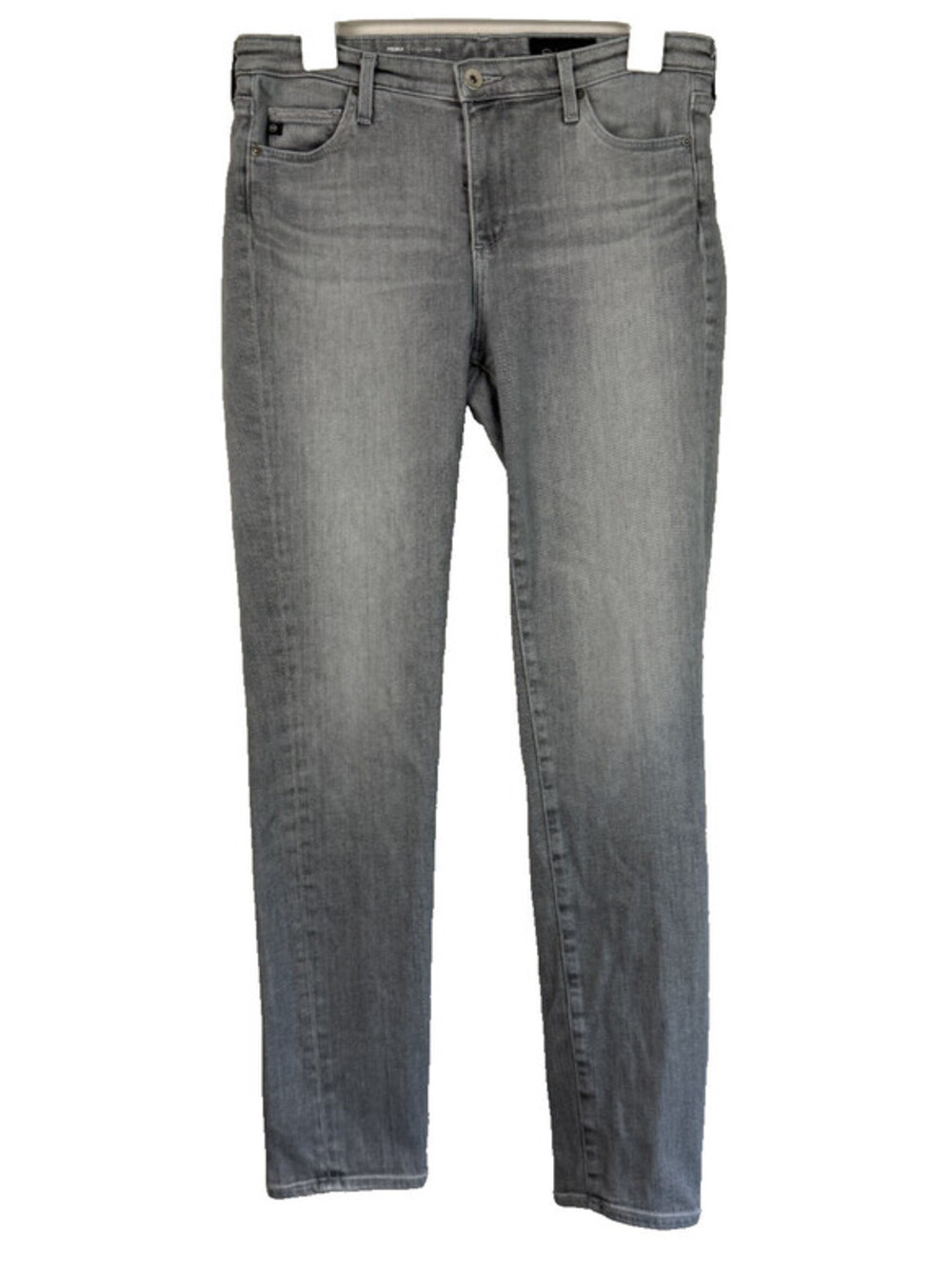 AG Adriano Goldschmied Women's Light Gray Prima Cigarette Leg Jeans Size 28